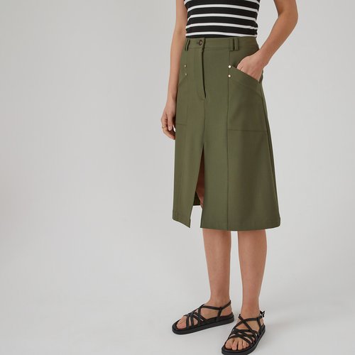 Full skirt khaki deals