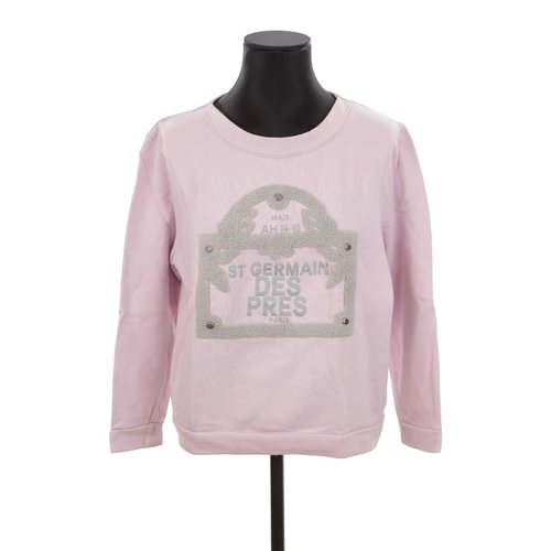 Pull over en coton bon etat rose Maje La Redoute