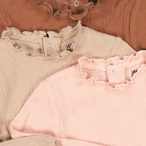 Body Manches Longues Little Me 6 Mois - Crème à Fleurs Roses, 100% Coton, Neuf Avec étiquettes