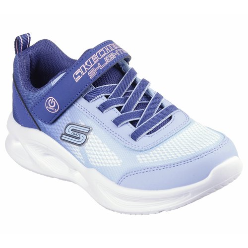 Kids sola glow ombre deluxe light up trainer navy blue Skechers La Redoute