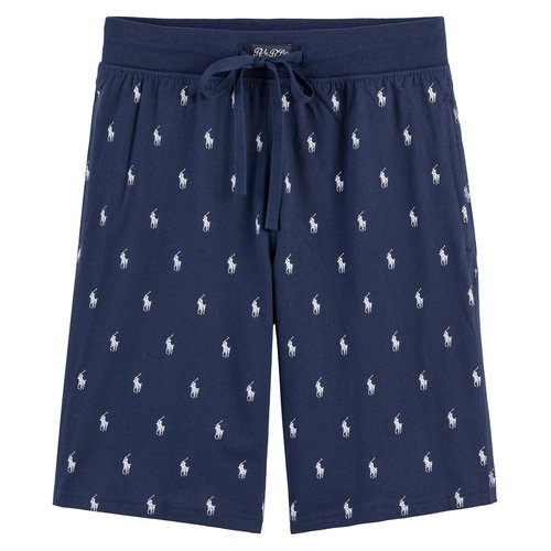 Pony Player Pyjama Shorts in Cotton with Elasticated Waist