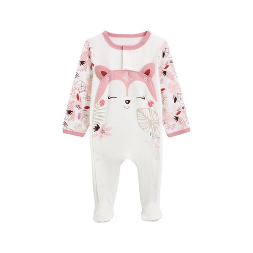 Pyjama bebe ouverture pont machu picchu ecru Petit Beguin La Redoute