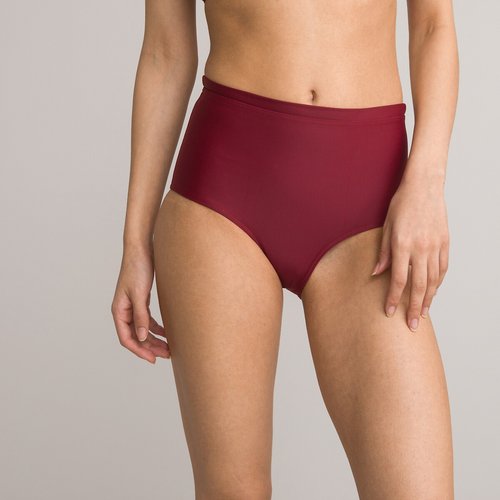 Tummy toning bikini bottoms burgundy La Redoute Collections La Redoute