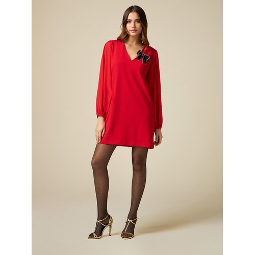 Robe ligne droite realisee en tissu crepe strecht Oltre La Redoute