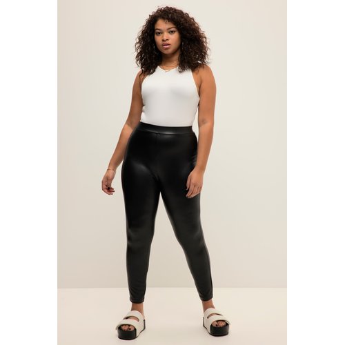 Legging enduit noir shop