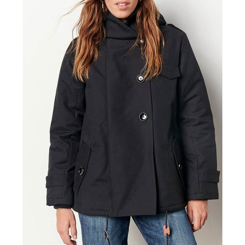 Sandison buttoned hooded parka black Sessun La Redoute