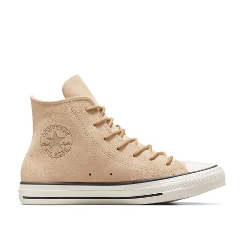 All star hi fashion suede leather trainers beige Converse La Redoute