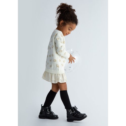 Robe en maille jacquard blanc Liu Jo La Redoute