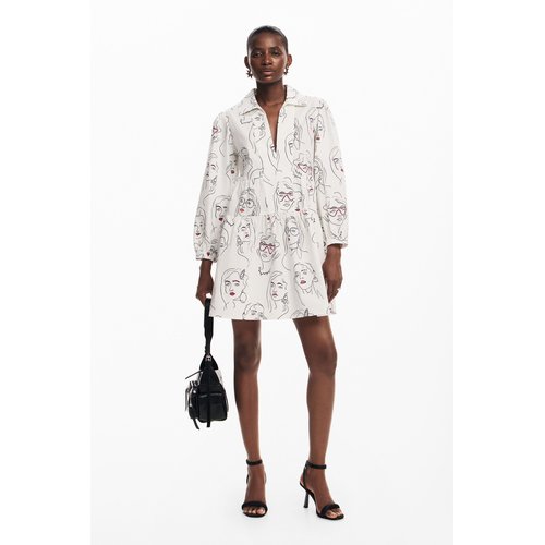 Robe chemise imprimee Desigual La Redoute