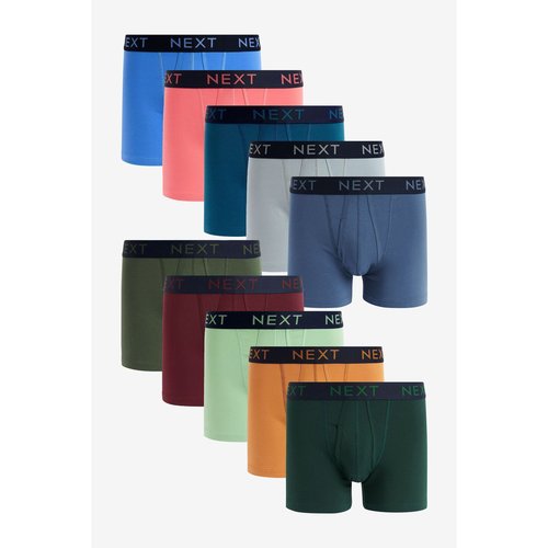 Lot de 10 boxers avec ouverture sur le devant couleurs melangees Next La Redoute