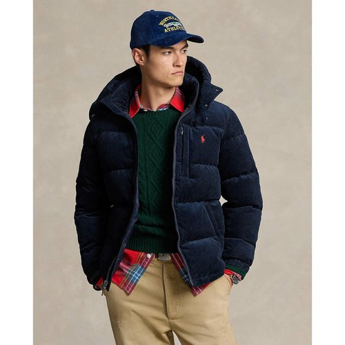 Doudoune el cap en velours Polo Ralph Lauren bleu marine La Redoute
