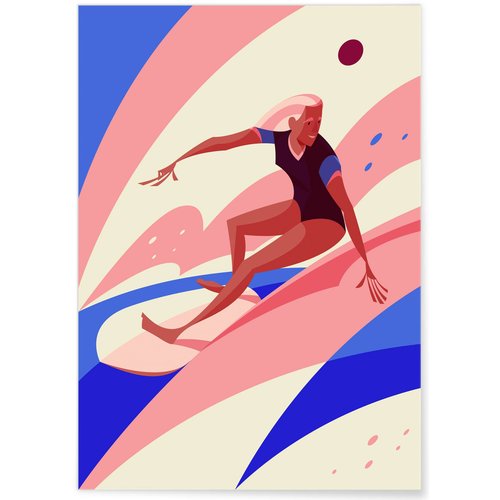 Affiche "SURF", 30x40cm | Leroy Merlin