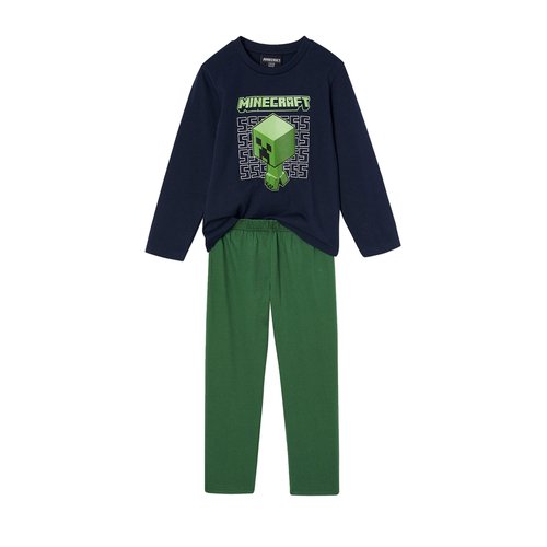 Pyjama minecraft bleu nuit Vertbaudet La Redoute