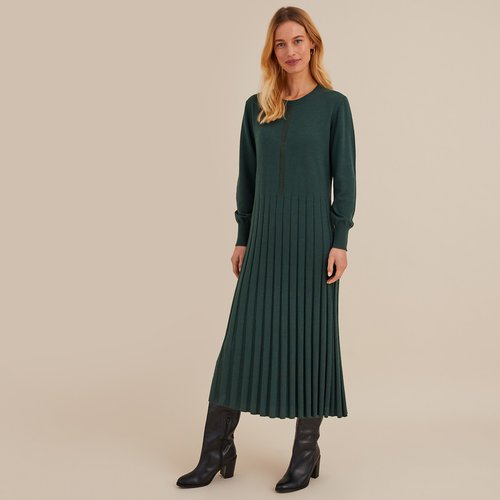 Jurk met uitlopende mouwen hot sale