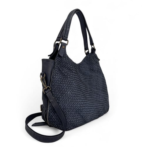 Sac à Main Vintage BALLIN En Cuir Tricolore – Made In Italy, Style Années 80-90
