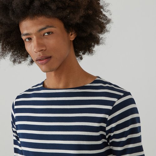 Camiseta marinera de manga larga rayas marineras La Redoute Collections La Redoute