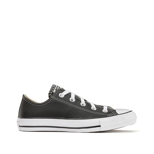 Chuck taylor all star ox leather low top trainers black Converse La Redoute
