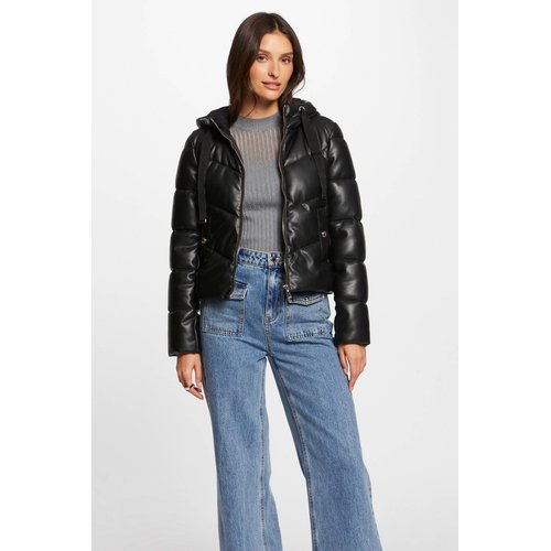 Morgan doudoune effet cuir clearance