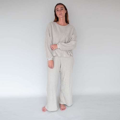 Sweat Frame Femme Beige Taille M - Coton Torsadé Dos Parfait état