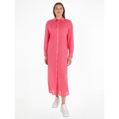 Lang hemdjurk met knoopsluiting roze Tommy Hilfiger La Redoute