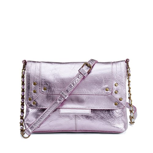 Petit sac a main en cuir felizia lilas Pieces La Redoute