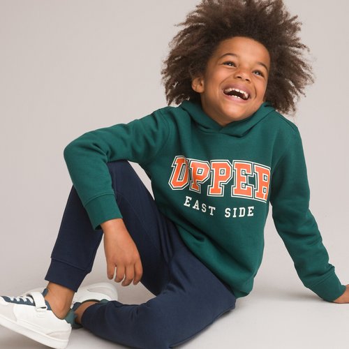 Ensemble sweat pantalon en molleton La Redoute Collections bleu marine vert La Redoute