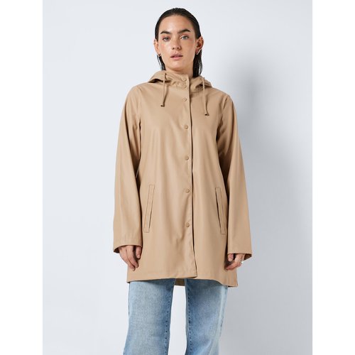Beige raincoat with hood hot sale