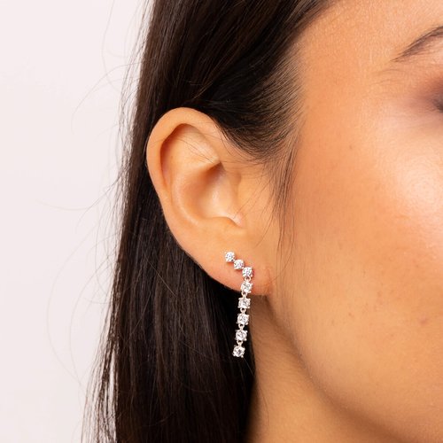 Womens earrings silver on sale
