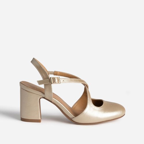 Eram escarpin doré outlet