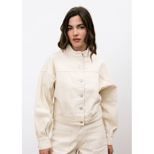Blazer Femme FRNCH - Couleur écru (lin/coton) - Taille L - Neuf Avec étiquettes