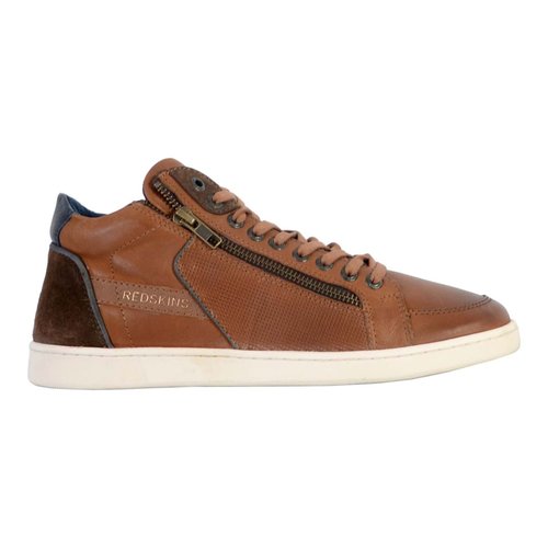 Baskets cuir dynamic cognac marron Redskins La Redoute