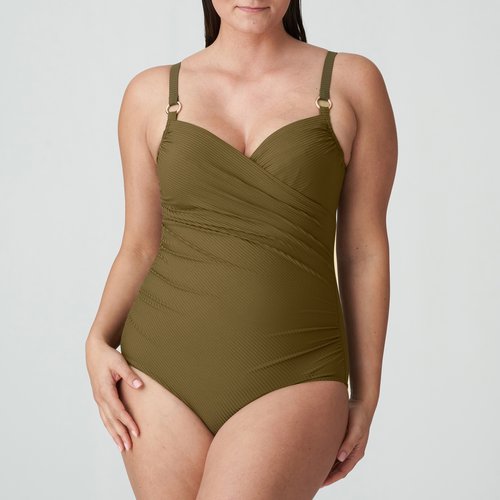 Maillot controle sahara vert olive Primadonna La Redoute