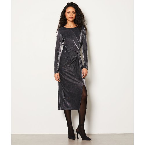 Robe longue argente avec fente sur le cote farfalla argent Etam La Redoute