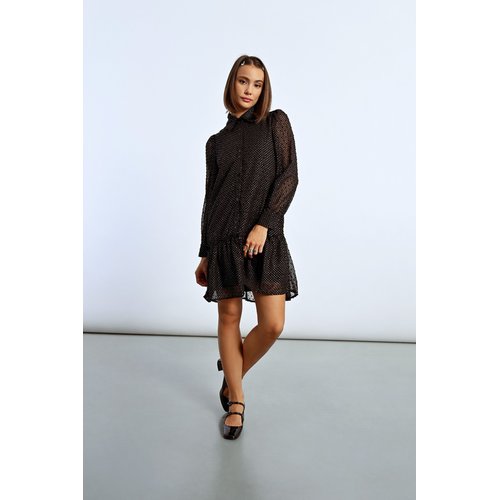 Robe chemise dentelle new arrivals