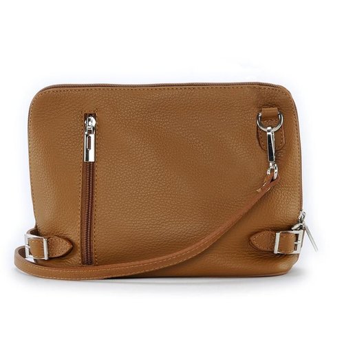 Sac bandouliere en cuir graine italien MIA