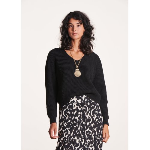 Pull court col v noir La Fee Maraboutee La Redoute