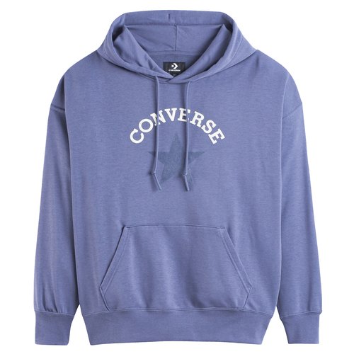 Felpa con cappuccio chuch in felpa non garzata viola Converse La Redoute