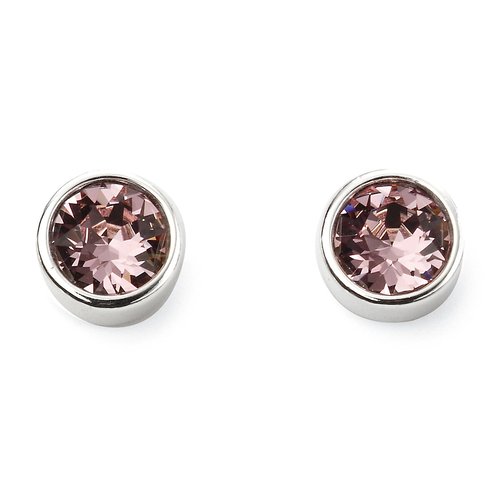 Sterling silver stud earrings birthstone top