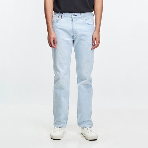 501 straight jeans in mid rise light indigo stonewash Levi s La Redoute