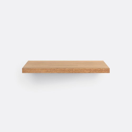 Biface 60cm oak veneered wall shelf natural La Redoute Interieurs La Redoute