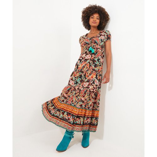 Robe style boheme saffron imprime fond noir Joe Browns La Redoute