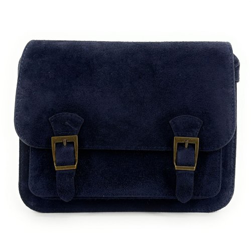 Sac bandoulière nubuck noir on sale