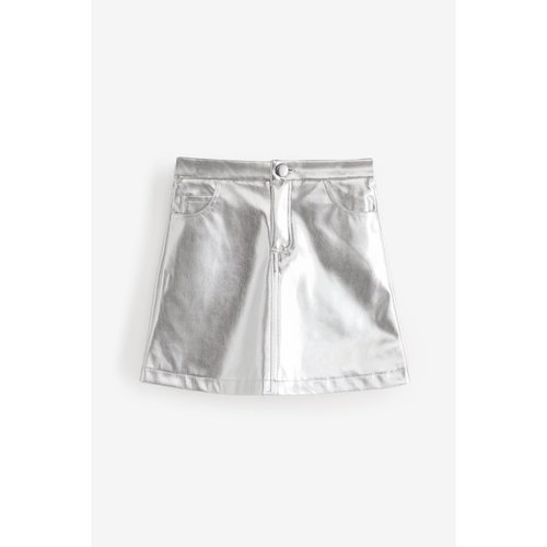 Jupe metallisee argent Next La Redoute