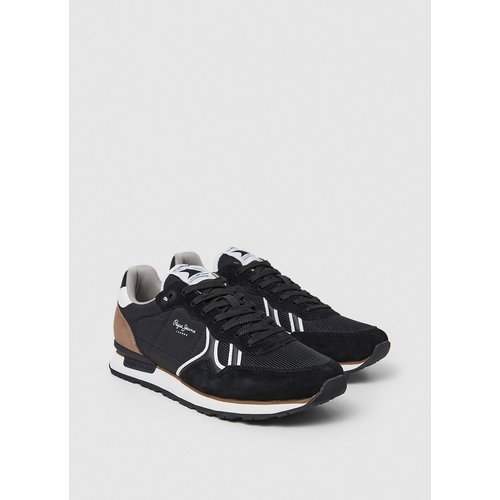 Brit serie m low top trainers black Pepe Jeans La Redoute
