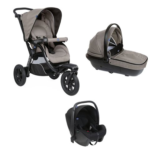 Poussette trio chicco noir deals
