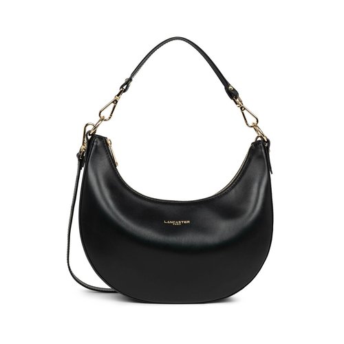 Sac besace en cuir paris aimy Lancaster noir La Redoute