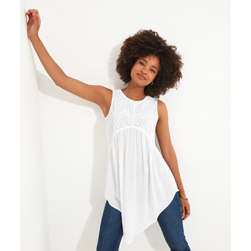 Tunique sans manches detail dentelle Joe Browns ecru La Redoute