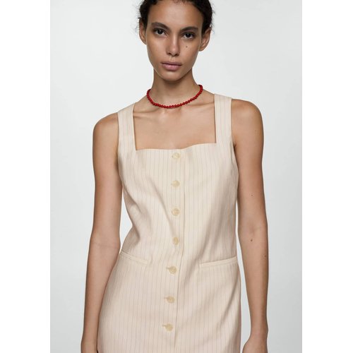 Robe a rayures n ud ecru Mango La Redoute