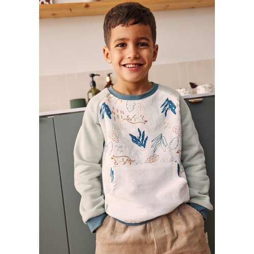 Sweat shirt en molleton garcon oslo vert Petit Beguin La Redoute
