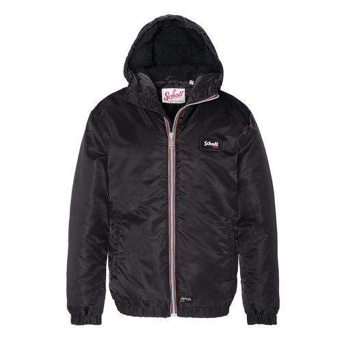 Blouson a capuche 10 16 ans noir Schott La Redoute